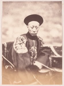Prins Gong Q i Net of China, 1860 af Felice Beato