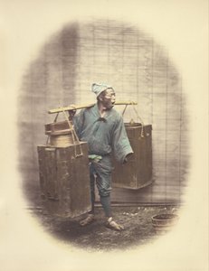 Saki sælger af Felice Beato