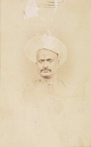 Sir Dinkar Rao, chefminister for Maharaja i Gwalior af Felice Beato