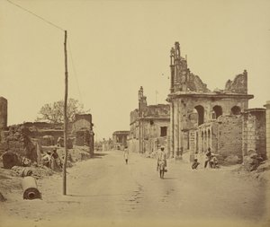 The Cawnpore Road, Lucknow af Felice Beato