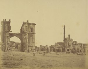 Clock Tower foran Bailee Guard Gate af Felice Beato