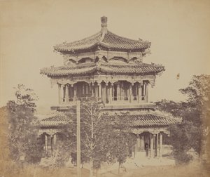 Det store kejserpalads Yuen Min Yuen, Pekin, før afbrændingen, 18. oktober 1860 af Felice Beato