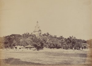 Den store pagode i det kejserlige vinterpalads, Pekin, 29. oktober 1860, 1860. af Felice Beato