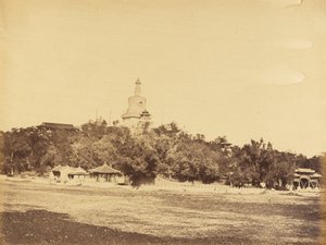 Den Store Pagode på Imperial Winter Garden Palace, 29. oktober 1860 af Felice Beato
