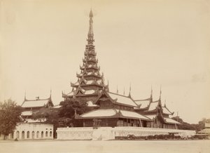 The Palace Mandalay (Universets centrum) af Felice Beato