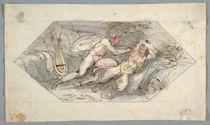 Apollo afviser Marsyas af Felice Giani