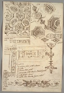 Dekorative motiver; Bagside: Anatomiske studier af Felice Giani