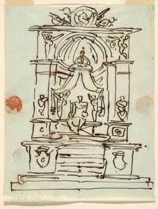 Design til et monument af Felice Giani