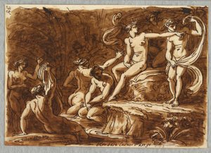 Diana og Callisto af Felice Giani