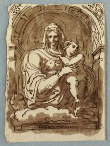 Madonna og barn af Felice Giani