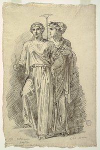 Melpomene, Muse of Tragedy og Clio, Muse of History