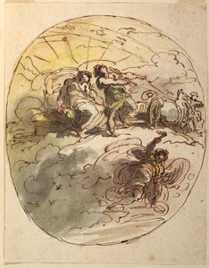 Phaeton byder Apollo farvel af Felice Giani