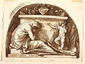 Gravmonument for Leonida Spada af Felice Giani