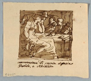 Sokrates, Perikles, Alcibiades, Aspasia i diskussion