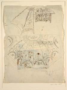 Studie til Apollo-rummet, Palazzo Milzetti, Faenza af Felice Giani