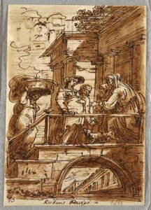 Studie af visitationen, efter Peter Paul Rubens