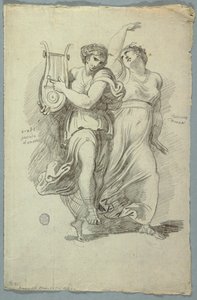 Terpsichore, Muse of Dance and Erato, Muse of Love Poetry