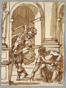 Archimedes død af Felice Giani