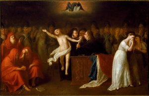 Med bekendtgørelsen af Napoleon Bonapartes (1765-1821) civile lovbog (1765-1821) den 21/03/1804, der regulerer lovene mellem private personer, symboliserer kvinderne til højre sandsynligvis loven, der regulerer moderens status i familien, underordnet til