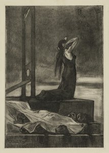 Dødsstraf: Dødens smerte (Todesstrafe: La peine de mort) af Félicien Rops