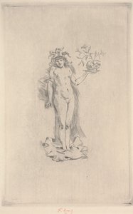 Dance Folie (ætsning) af Félicien Rops