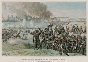 Genoptræden af Napoleon på banen før Ratisbon af Felicien baron de Myrbach-Rheinfeld