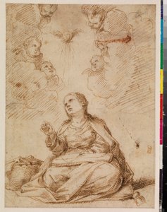 Ung Jomfru Maria syning af Felipe Gomez de Valencia