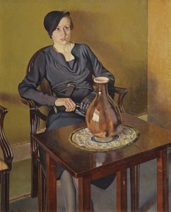 Kvinde med en vase, ca. 1929 (olie på lærred) af Feliu Elias Bracons
