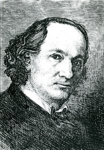Charles Baudelaire (1821-67) (gravering) (s/h foto) af Felix (after) Bracquemond