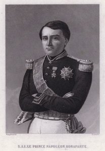 Prins Napoleon Bonaparte, søn af Jerome, konge af Westfalen, yngste bror til kejser Napoleon I (stik)