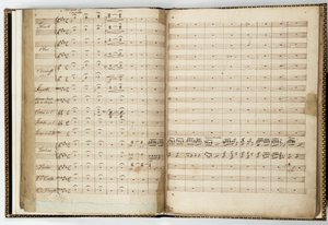 Manuskriptpartitur til "En skærsommernatsdrøm", af Felix Mendelssohn af Felix Bartholdy Mendelssohn