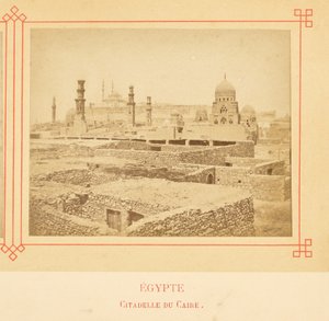 Citadellet i Kairo af Félix Bonfils