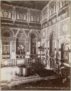 Damaskus. Hus interiør. Britisk konsul (Syrien) af Félix Bonfils