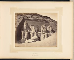 Egypten: Abu Simbel-templet, Nubien af Félix Bonfils