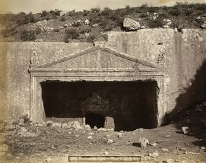 Indgang til judæernes grav i Jerusalem af Félix Bonfils