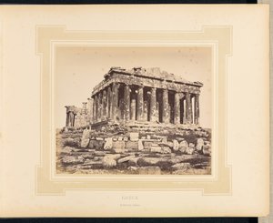 Grækenland: Parthenon i Athen af Félix Bonfils