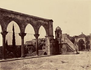 Medlem på Tempelpladsen (Jerusalem) af Félix Bonfils