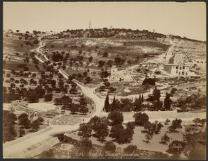 Oliebjerget, Jerusalem af Félix Bonfils