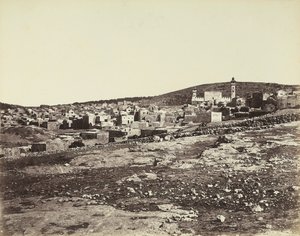 Panoramaudsigt over Hebron af Félix Bonfils