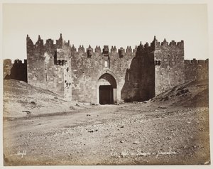 Damaskusporten i Jerusalem, nr. 287 af Félix Bonfils