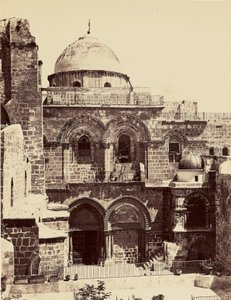 Den Hellige Grav - Jerusalem af Félix Bonfils