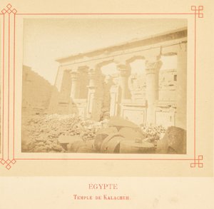 Kalacheh-templet. af Félix Bonfils