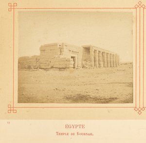 Templet i Kurnah af Félix Bonfils