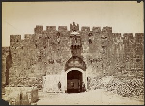 Løveporten, Jerusalem af Félix Bonfils