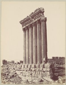 Soltemplet i Baalbek af Félix Bonfils