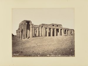 Theben. Rhamesséion (Egypten) af Félix Bonfils