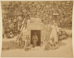 Lazarus’ grav i Betania af Félix Bonfils