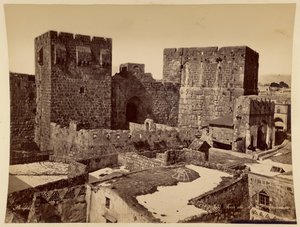 Davids tårn, Jerusalem af Félix Bonfils