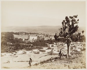 Oversigt over Baalbek, Syrien #438 af Félix Bonfils