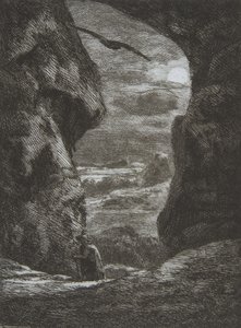 Farvel til Karpatz, 1857. af Felix Bracquemond